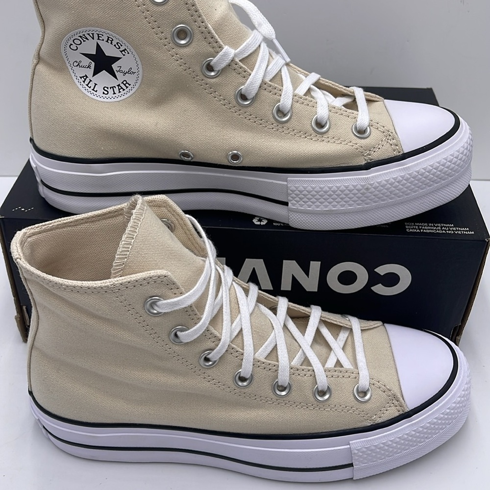 Converse WMNS Cream High-Top Platform Sneakers A08214F
CTAS LIFT HI
NATURAL IVOR - Picture 2 of 16